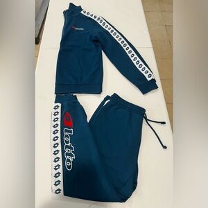 Lotto sport Italy two-piece set sweatshirt and pants size L blue